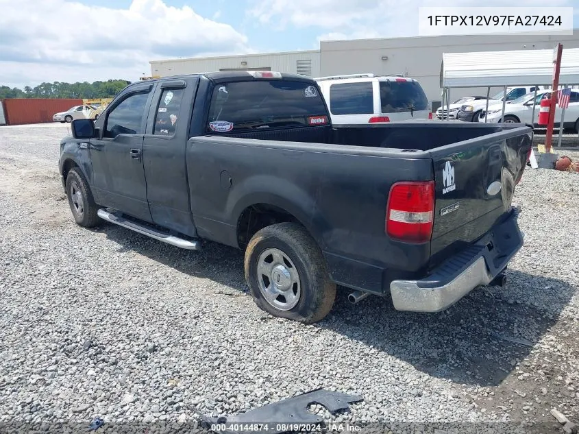 2007 Ford F-150 Lariat/Stx/Xl/Xlt VIN: 1FTPX12V97FA27424 Lot: 40144874