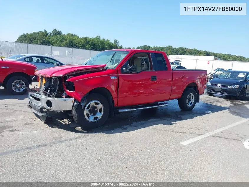 2007 Ford F-150 Fx4/Lariat/Xl/Xlt VIN: 1FTPX14V27FB80000 Lot: 40153745