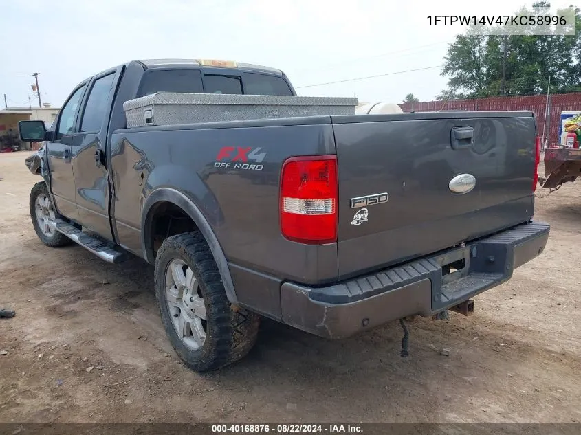 1FTPW14V47KC58996 2007 Ford F-150