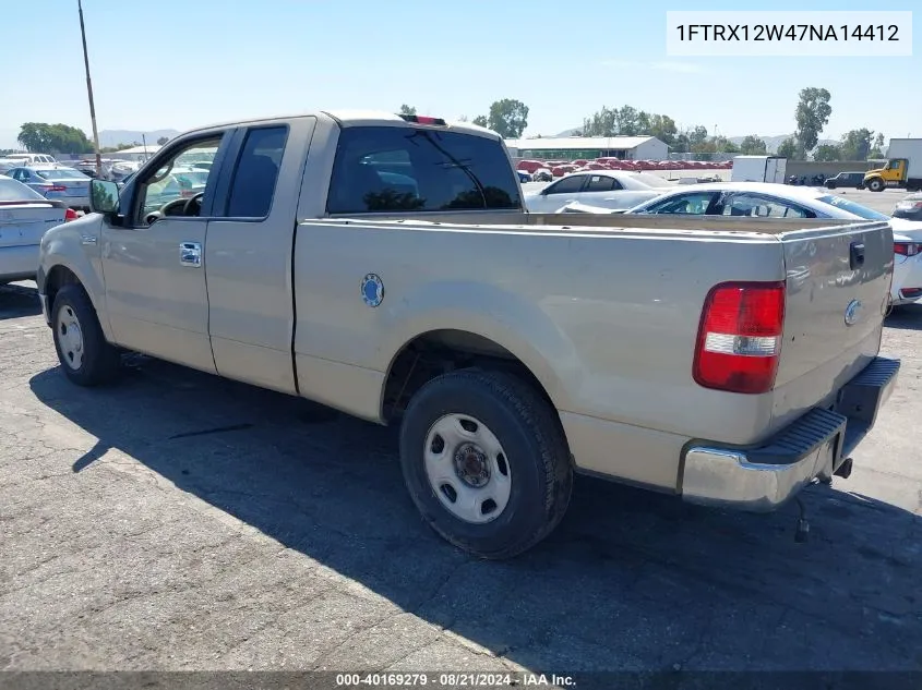 2007 Ford F-150 Stx/Xl/Xlt VIN: 1FTRX12W47NA14412 Lot: 40169279