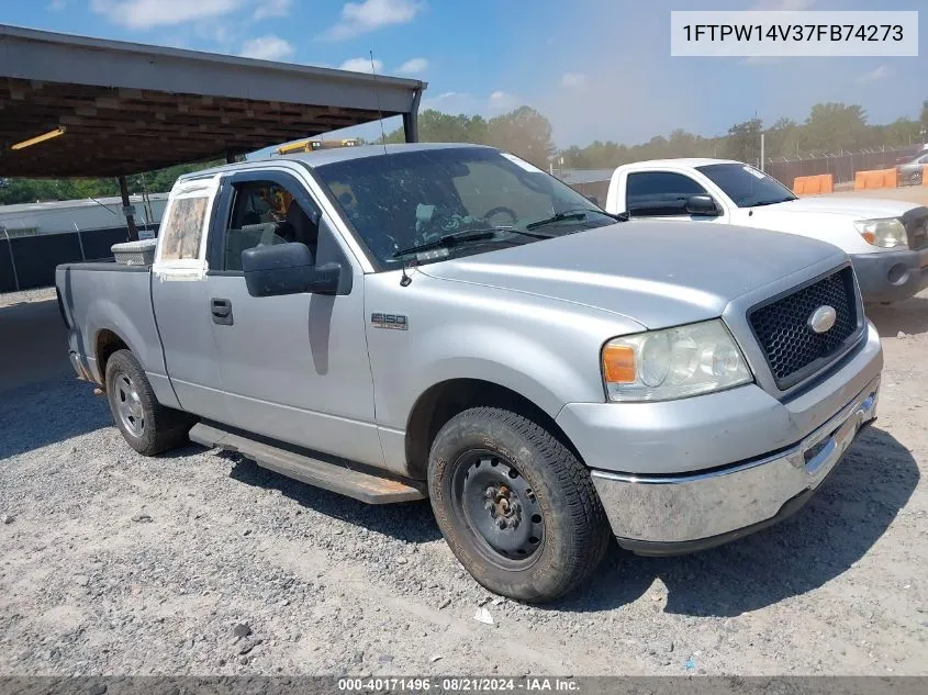 2007 Ford F-150 Fx4/Lariat/Xlt VIN: 1FTPW14V37FB74273 Lot: 40171496