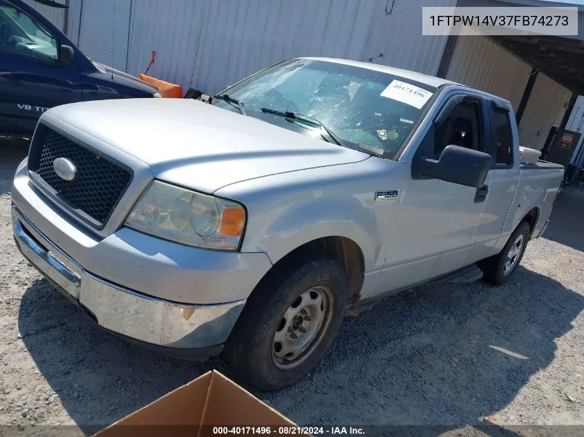 2007 Ford F-150 Fx4/Lariat/Xlt VIN: 1FTPW14V37FB74273 Lot: 40171496