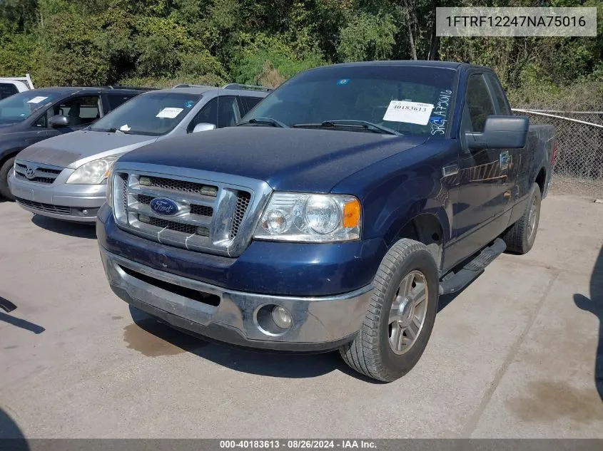 2007 Ford F-150 Stx/Xl/Xlt VIN: 1FTRF12247NA75016 Lot: 40183613