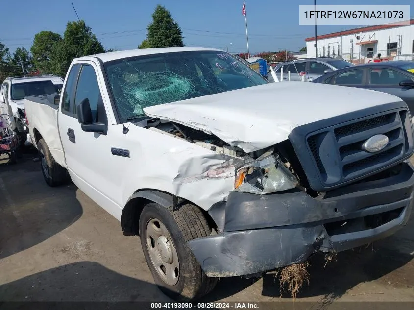 2007 Ford F-150 Stx/Xl/Xlt VIN: 1FTRF12W67NA21073 Lot: 40193090