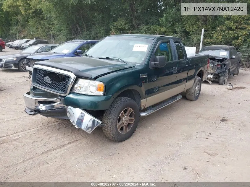 2007 Ford F-150 Fx4/Lariat/Xl/Xlt VIN: 1FTPX14VX7NA12420 Lot: 40202787