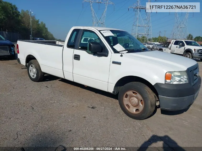 2007 Ford F-150 Stx/Xl/Xlt VIN: 1FTRF12267NA36721 Lot: 40205258