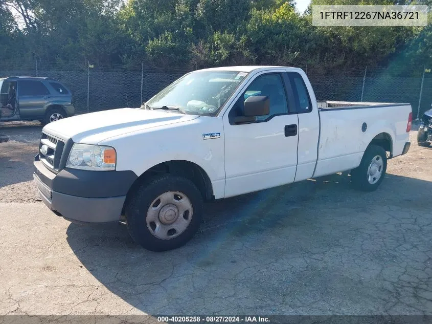 2007 Ford F-150 Stx/Xl/Xlt VIN: 1FTRF12267NA36721 Lot: 40205258