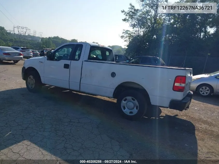 2007 Ford F-150 Stx/Xl/Xlt VIN: 1FTRF12267NA36721 Lot: 40205258