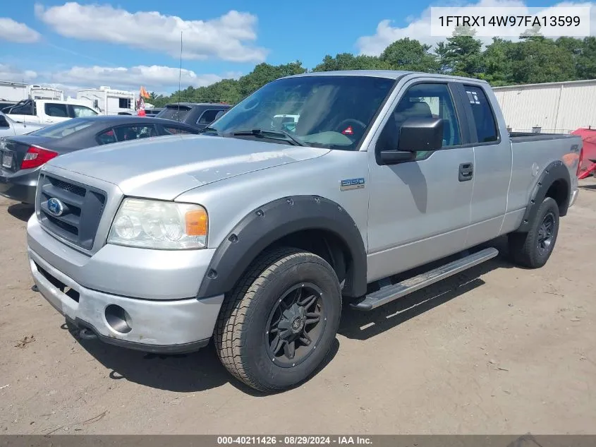 2007 Ford F-150 Fx4/Stx/Xl/Xlt VIN: 1FTRX14W97FA13599 Lot: 40211426