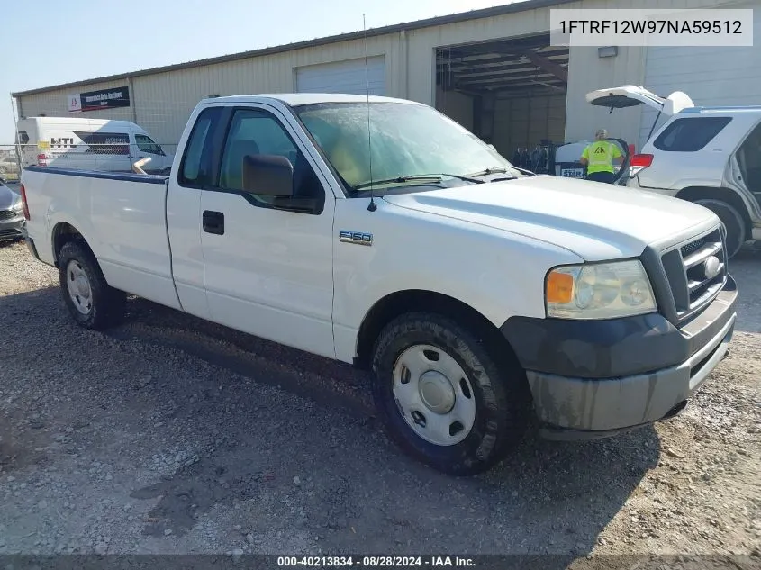 2007 Ford F-150 Stx/Xl/Xlt VIN: 1FTRF12W97NA59512 Lot: 40213834