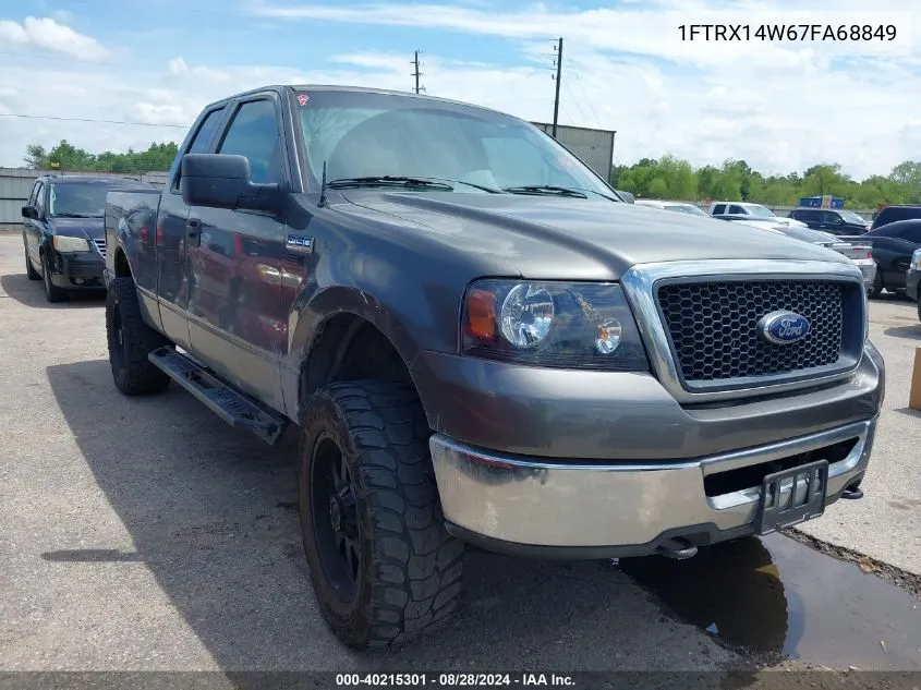 2007 Ford F-150 Fx4/Stx/Xl/Xlt VIN: 1FTRX14W67FA68849 Lot: 40215301