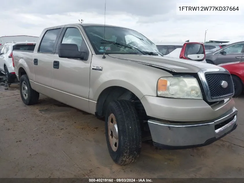 2007 Ford F-150 Xlt VIN: 1FTRW12W77KD37664 Lot: 40219160