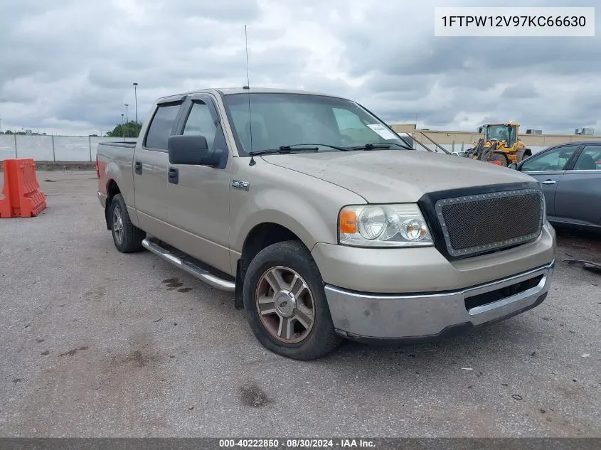 2007 Ford F-150 Lariat/Xlt VIN: 1FTPW12V97KC66630 Lot: 40222850