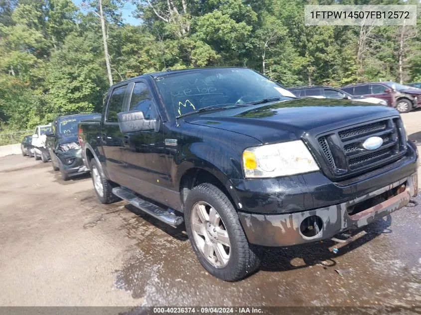 2007 Ford F-150 Fx4/Lariat/Xlt VIN: 1FTPW14507FB12572 Lot: 40236374