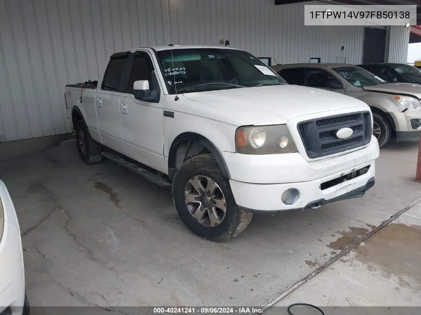 2007 Ford F-150 Fx4/Lariat/Xlt VIN: 1FTPW14V97FB50138 Lot: 40241241