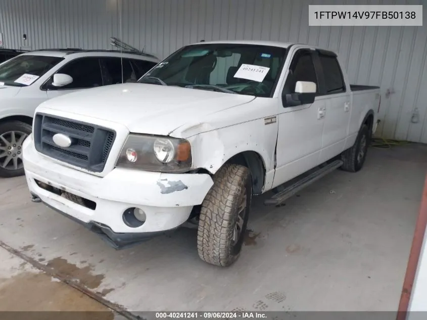 2007 Ford F-150 Fx4/Lariat/Xlt VIN: 1FTPW14V97FB50138 Lot: 40241241