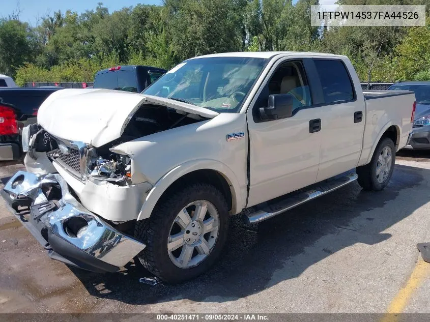 1FTPW14537FA44526 2007 Ford F-150 Fx4/Lariat/Xlt