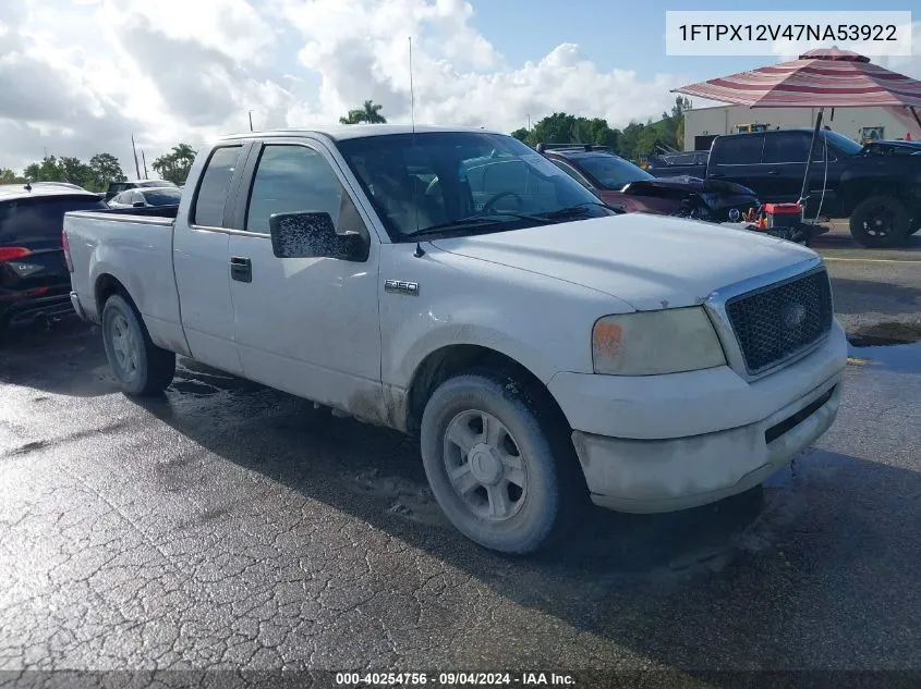 2007 Ford F-150 Lariat/Stx/Xl/Xlt VIN: 1FTPX12V47NA53922 Lot: 40254756