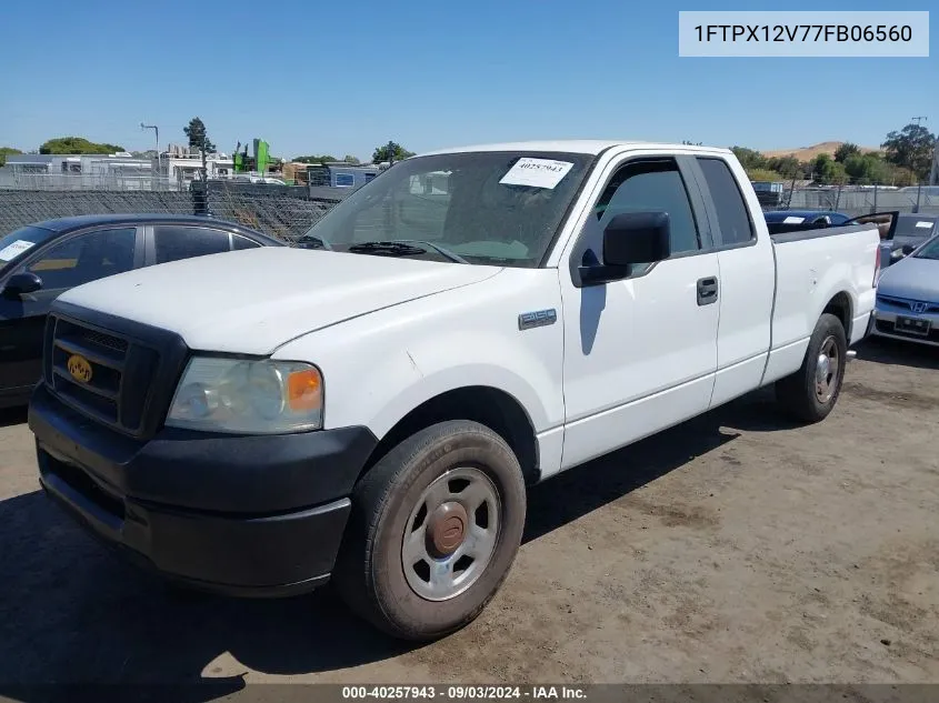 2007 Ford F-150 Lariat/Stx/Xl/Xlt VIN: 1FTPX12V77FB06560 Lot: 40257943