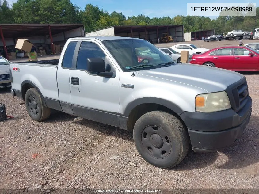 2007 Ford F-150 Stx/Xl/Xlt VIN: 1FTRF12W57KC90988 Lot: 40259867