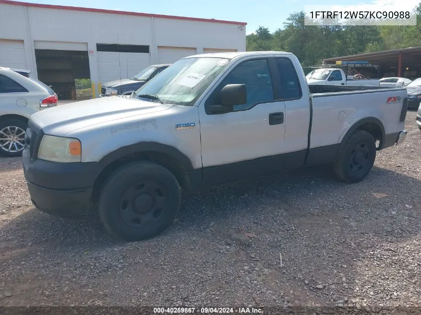 2007 Ford F-150 Stx/Xl/Xlt VIN: 1FTRF12W57KC90988 Lot: 40259867