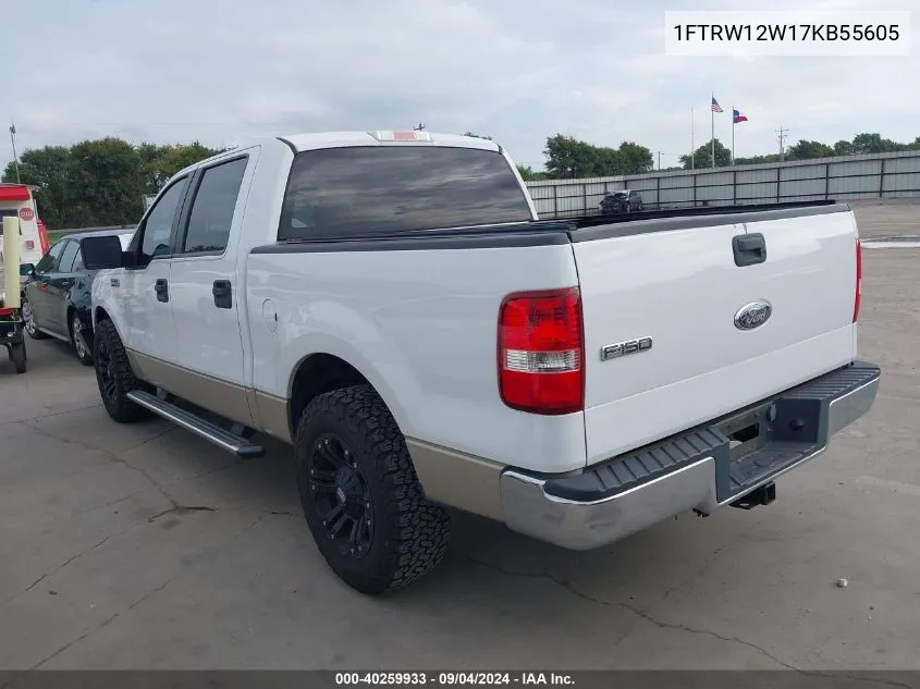 1FTRW12W17KB55605 2007 Ford F-150 Xlt