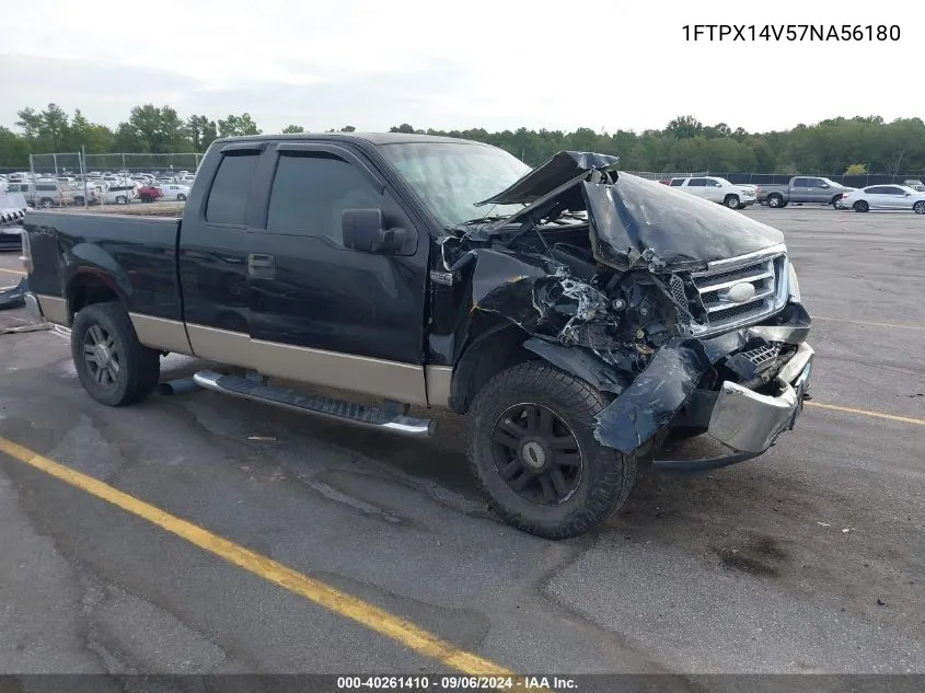 2007 Ford F-150 VIN: 1FTPX14V57NA56180 Lot: 40261410