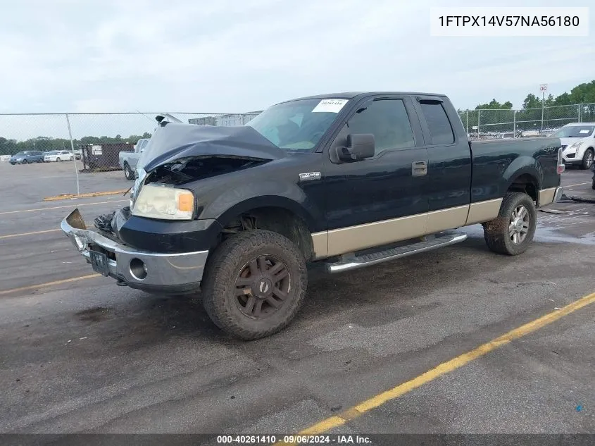 2007 Ford F-150 VIN: 1FTPX14V57NA56180 Lot: 40261410