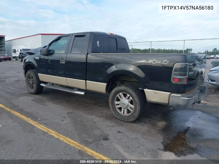 2007 Ford F-150 VIN: 1FTPX14V57NA56180 Lot: 40261410