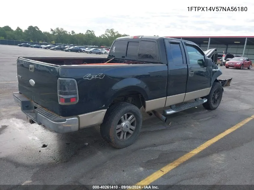 2007 Ford F-150 VIN: 1FTPX14V57NA56180 Lot: 40261410