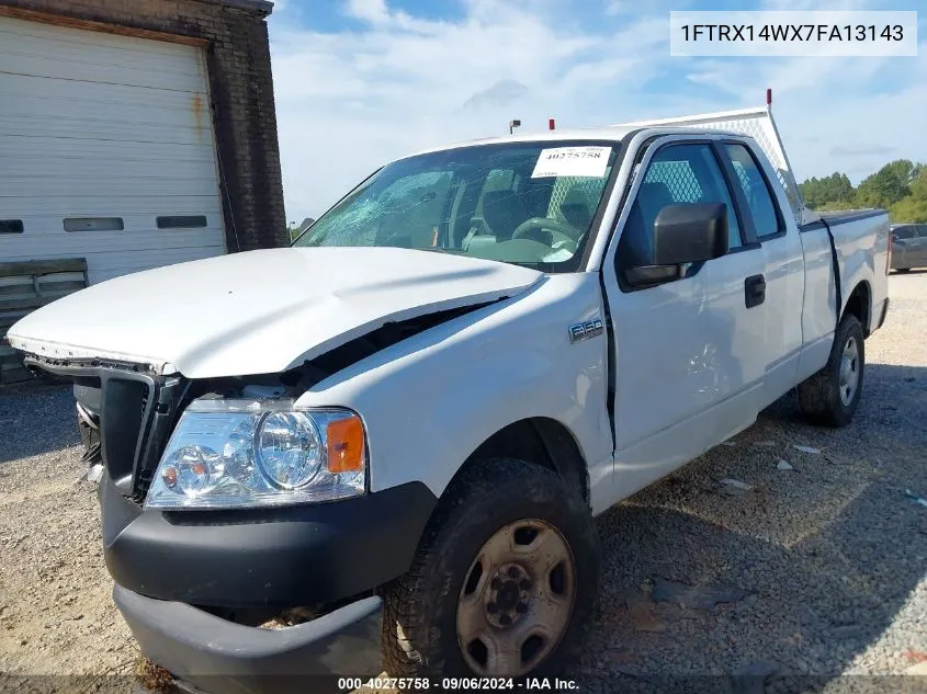 2007 Ford F-150 Fx4/Stx/Xl/Xlt VIN: 1FTRX14WX7FA13143 Lot: 40275758