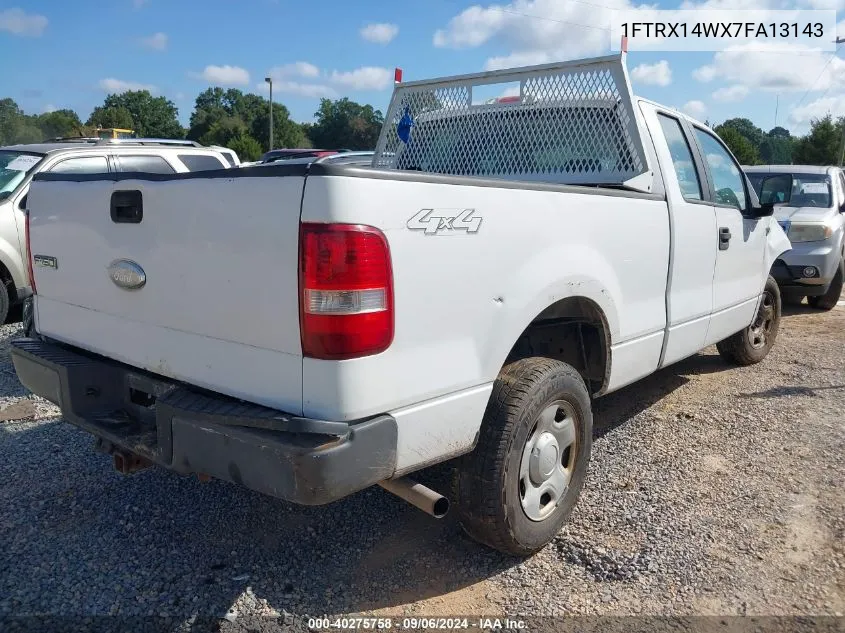 2007 Ford F-150 Fx4/Stx/Xl/Xlt VIN: 1FTRX14WX7FA13143 Lot: 40275758