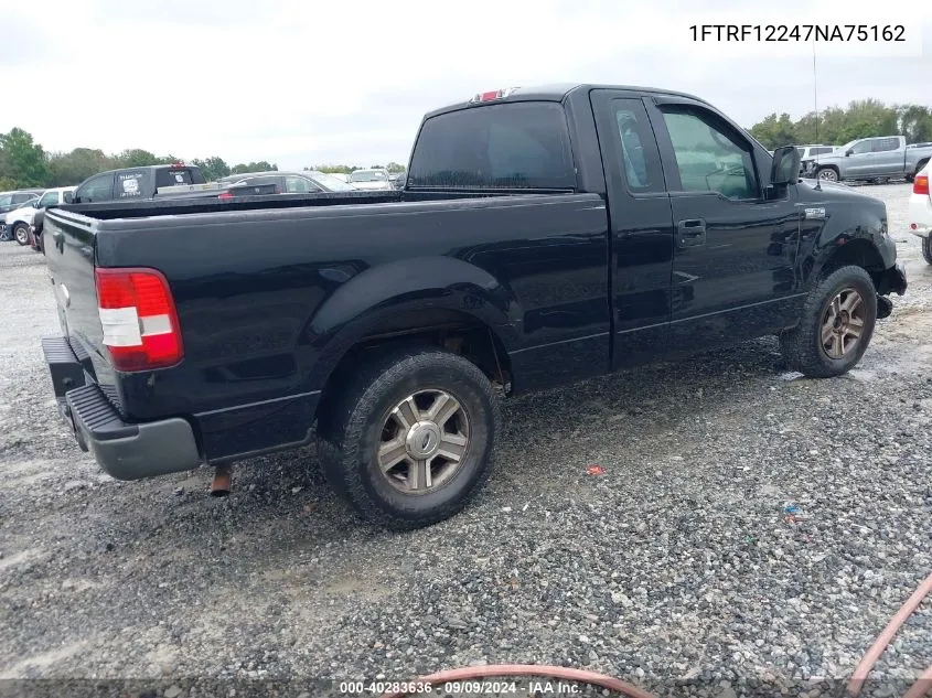 2007 Ford F-150 Stx/Xl/Xlt VIN: 1FTRF12247NA75162 Lot: 40283636