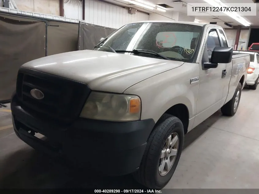 2007 Ford F-150 Stx/Xl/Xlt VIN: 1FTRF12247KC21304 Lot: 40289298