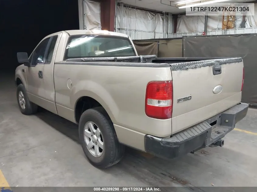 2007 Ford F-150 Stx/Xl/Xlt VIN: 1FTRF12247KC21304 Lot: 40289298