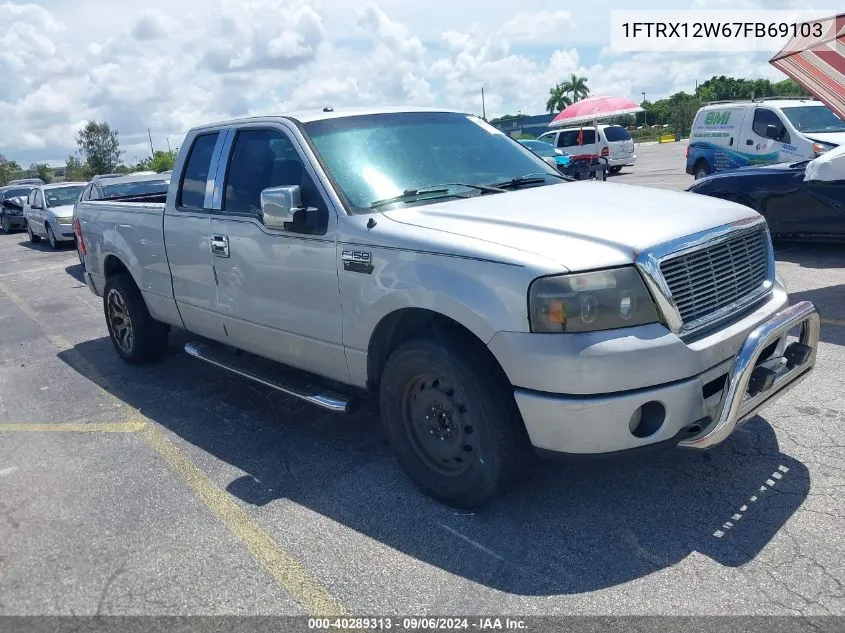 2007 Ford F-150 Stx/Xl/Xlt VIN: 1FTRX12W67FB69103 Lot: 40289313