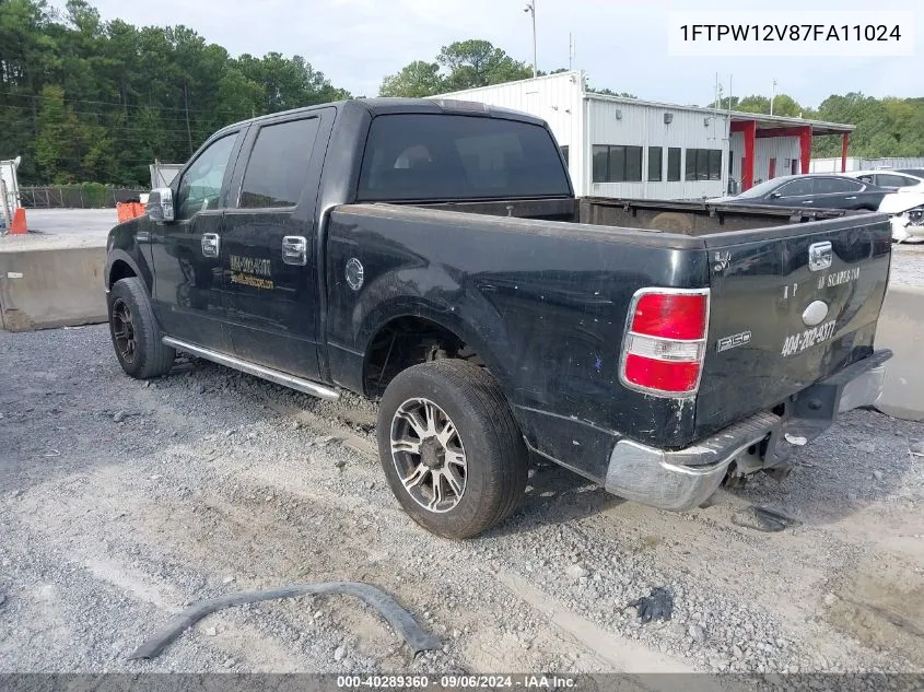 1FTPW12V87FA11024 2007 Ford F-150 Lariat/Xlt