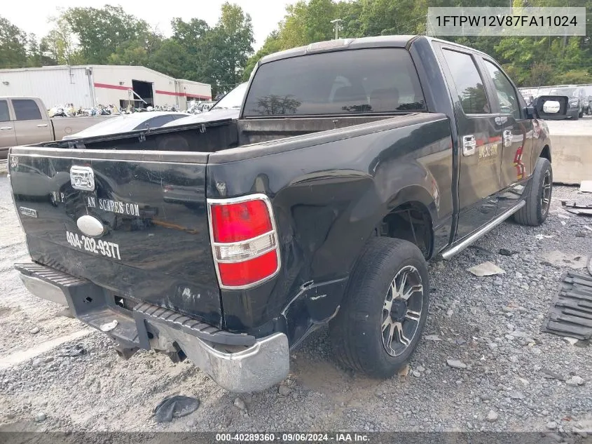 1FTPW12V87FA11024 2007 Ford F-150 Lariat/Xlt