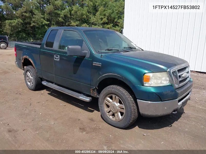 2007 Ford F-150 Fx4/Lariat/Xl/Xlt VIN: 1FTPX14527FB53802 Lot: 40298334