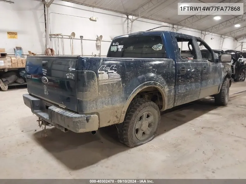 1FTRW14W77FA77868 2007 Ford F-150 Xlt