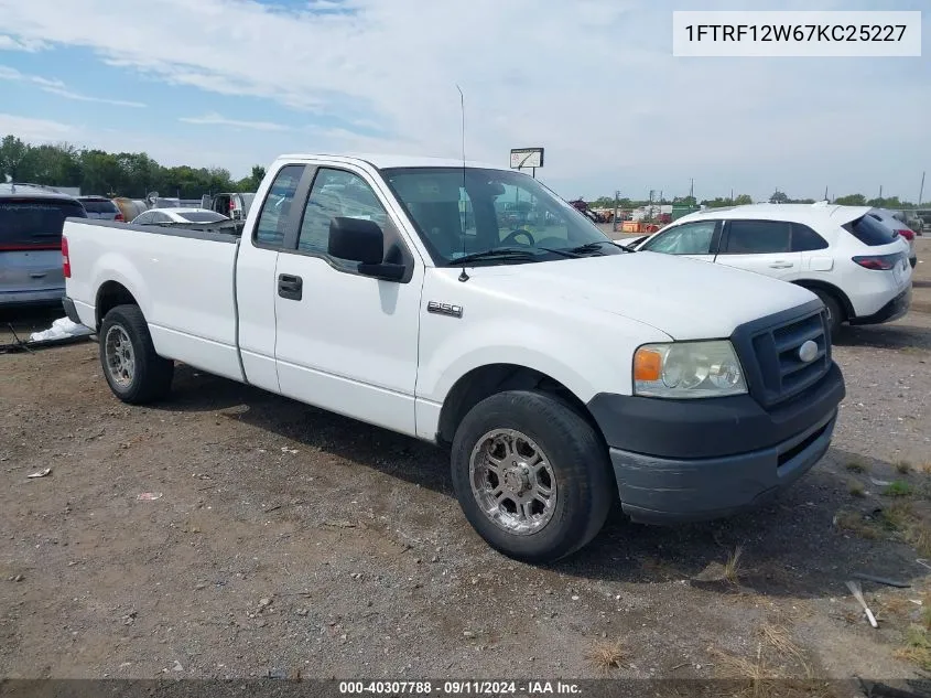 2007 Ford F150 VIN: 1FTRF12W67KC25227 Lot: 40307788