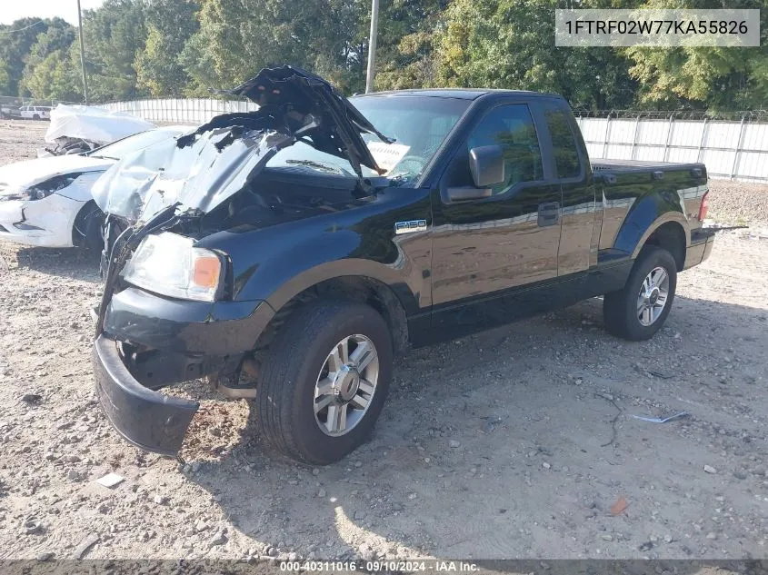 1FTRF02W77KA55826 2007 Ford F-150 Stx/Xlt