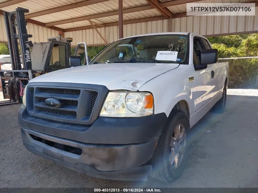 2007 Ford F-150 Lariat/Stx/Xl/Xlt VIN: 1FTPX12V57KD07106 Lot: 40312513