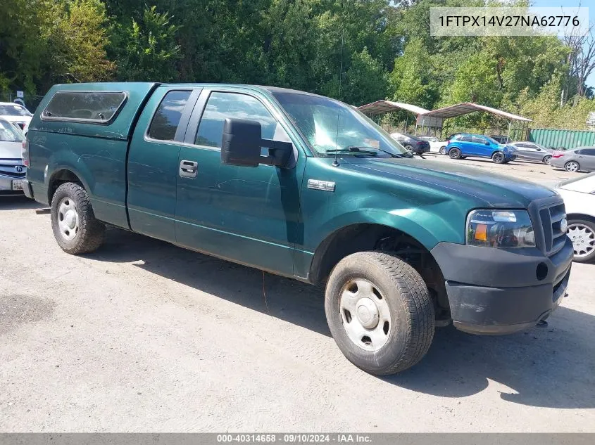 2007 Ford F-150 Fx4/Lariat/Xl/Xlt VIN: 1FTPX14V27NA62776 Lot: 40314658