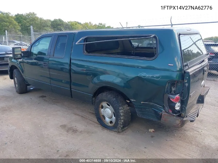 2007 Ford F-150 Fx4/Lariat/Xl/Xlt VIN: 1FTPX14V27NA62776 Lot: 40314658