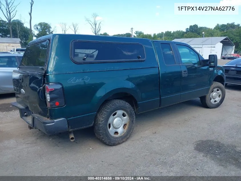 2007 Ford F-150 Fx4/Lariat/Xl/Xlt VIN: 1FTPX14V27NA62776 Lot: 40314658