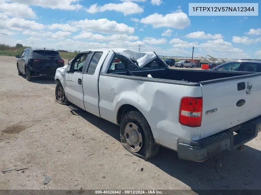 2007 Ford F-150 Lariat/Stx/Xl/Xlt VIN: 1FTPX12V57NA12344 Lot: 40326842