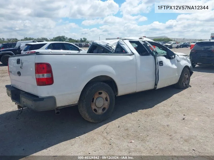 2007 Ford F-150 Lariat/Stx/Xl/Xlt VIN: 1FTPX12V57NA12344 Lot: 40326842