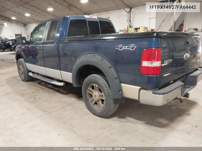 2007 Ford F-150 Fx4/Lariat/Xl/Xlt VIN: 1FTPX14V27FA64442 Lot: 40328923