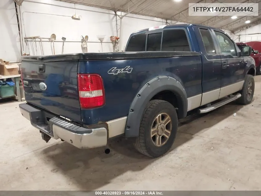 1FTPX14V27FA64442 2007 Ford F-150 Fx4/Lariat/Xl/Xlt